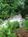 Rushing water on grounds of Brodick Castle, Arran after very heavy rains 15 & 16 May 2011
