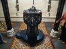 The restored baptismal font at Christ Church Cathedral