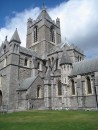 Christ Church Cathedral in Dublin, original structure built in 1030 at this location inside the city walls