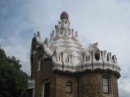 Detail of one of the gatehouses at Guell Park