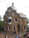 One of the gatehouses at Guell Park