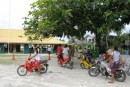 Election Day in Tuvalu. Check out the local mode of transportation!