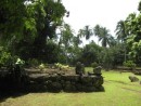 View of archeological site at Nuku Hiva.