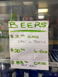Never complain about Canada beer prices