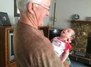 Grandpere gets some practice with Hazel