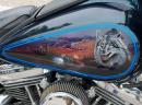 Great tank painting: One of the motorcycles at iron workers convention