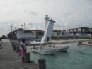 Puerto Morelos, the old lighthouse damaged in a 1967 hurricane