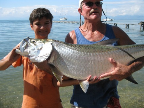 52 lb Tarpon caught on a spoon, just off Denny