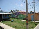Colorful houses on Santa Catalina