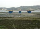 Combarro, Isla de Muros - A batea, mussel platform, under consruction