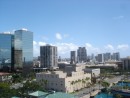 Blick vom Aloha Tower Richtung Downtown Honolulu