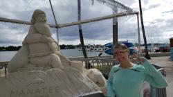 Sand Sculpture: While Vicki visited, we spent a day or so in West Palm enjoying the Christmas displays