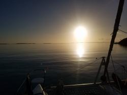 Still morning at anchor: The quietest morning we