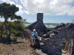 Bob and Sirius at the Walker Estate: Walker was one of the richest men in the Bahamas at one time.  By 1834 this was abandoned