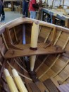 Mast stowage fitting and bow thwart