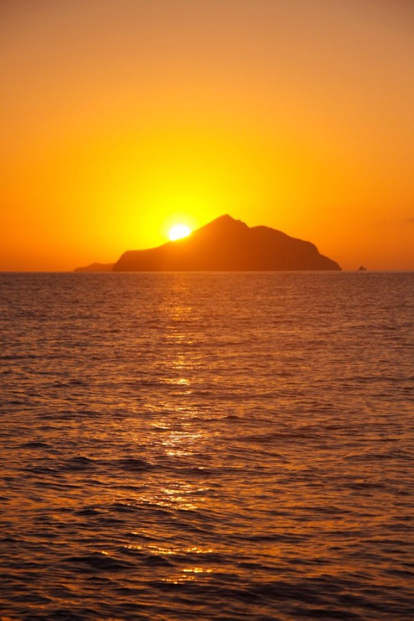 Sunrise over Anacapa Island.