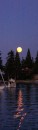 Moon rise over Blakely Harbor.