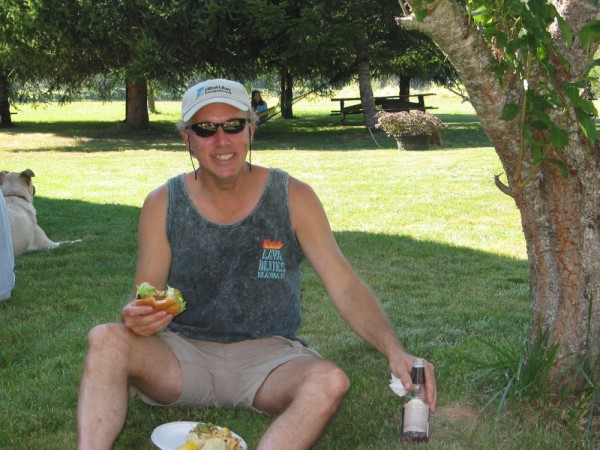 This is Steve hosting our Elliott Bay Design Group company picnic at his vacation home in Darington.