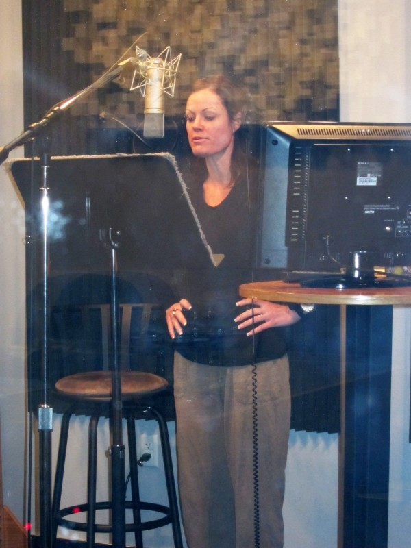 Jacquelyn does a voice over audition