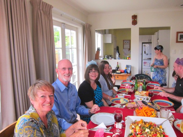 Christmas dinner with Leann and Simon and their families