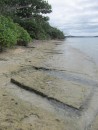 A hike reveals coral  blocks cut for tombs