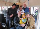 Family on the Santa Claus train outside of Las Vegas (From left: Matt, Jason, Karyn, Parker, Bob, Jacqueline)