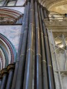 Support columns bent with the weight of the spire - not a camera problem