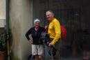 A couple doing the Campostella Trail from France