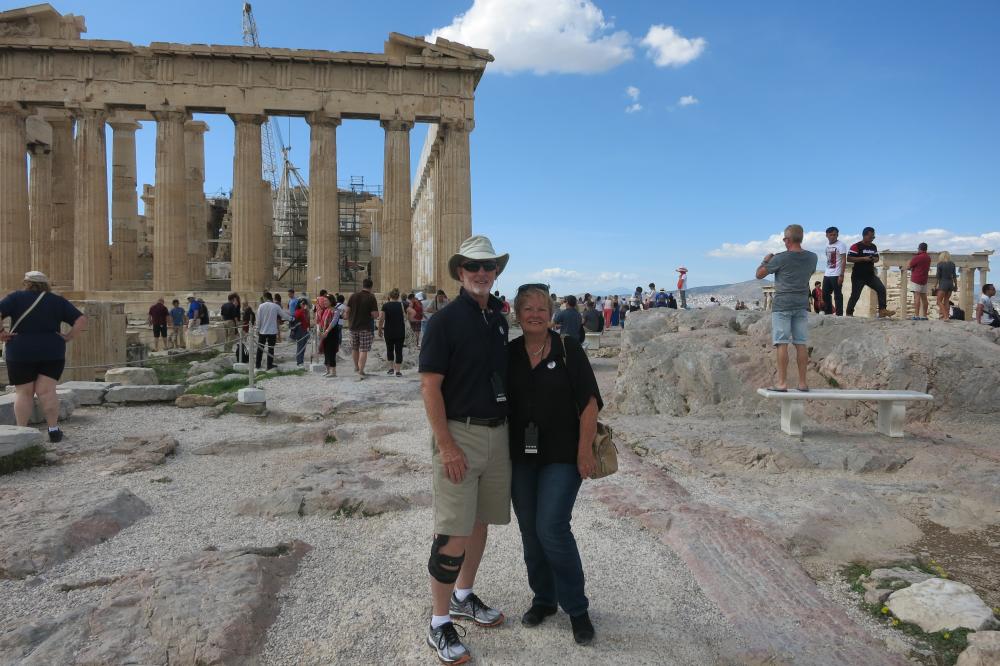 Bob and Karyn at the Acropolis