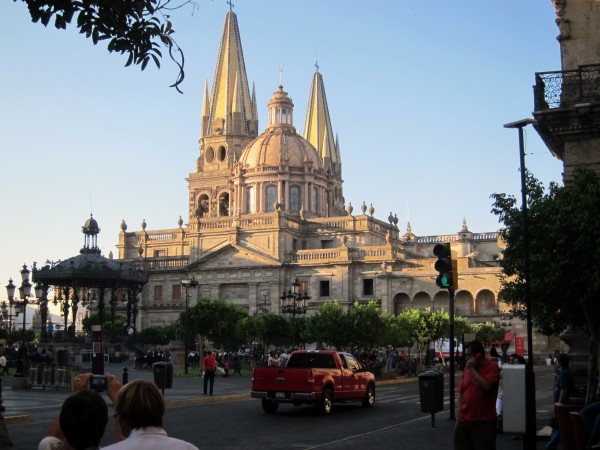 The beautiful cathedral and square
