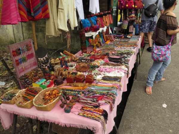 Colourful goods for sale everywhere!
