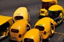 These 3-wheeled taxis are very poplular in downtown Havana, Cuba.