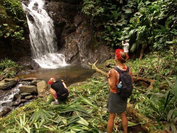 Waterfall, Ebero Indians, Panama