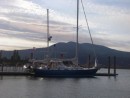Aquarius at the Guest dock in Hood River... we gave up our slip and now can