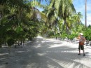 Village road, Kauehi atoll, Tuamotu Archipelago