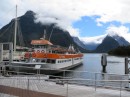 Tour boat on Milford Sound