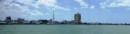 Panorama of Muar township from our anchorage 22-2-14