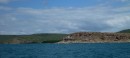 Cape Flinders, Stanley Island. Note the large area of mangroves which seems incongruous with the rest of the rocky island. 30/6/13