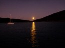 The moon rising over Brampton Island, 2-8-12
