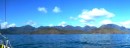 The spectacular mountains of Hinchinbrook Island. A photo, even a panorama shot such as this, could never do them justice. They are awe inspiring. 26-12-12