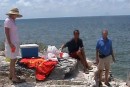 Picnic in Abaco with Deb, John and Michael in the picture.