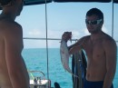 Owen caught a nice snapper on the way to Mutton Fish Point to make up for the one he lost on the way to Royal Island.