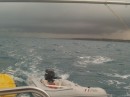 Stormy weather headed our way when we left Mutton Fish Point for Hatchet Bay.