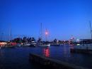 Tuzi Gazi marina at night
