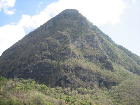 Just another view of Gross Piton, as we dine