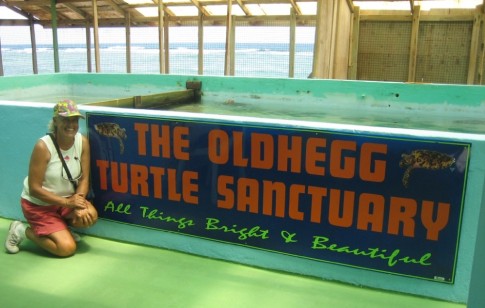Yup we really did make it out to the turtle hatchery, see?