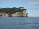 Cap Gaspe and her magnificant clifts after we passed and turned into Gaspe Bay