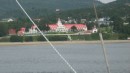Tadoussac Hotel from the river, we