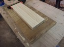 Wood forms the base and height of the mold