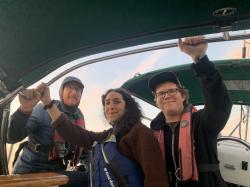 Our able East Bay crew: It was lots of fun sailing with the family